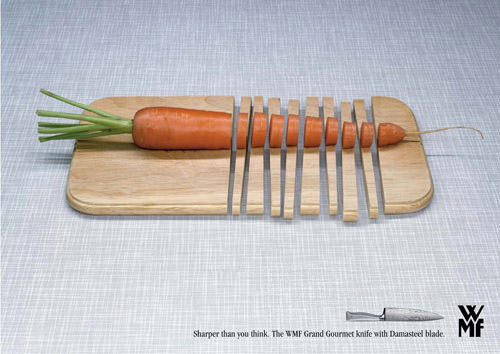 WMF knives - Cutting board ad