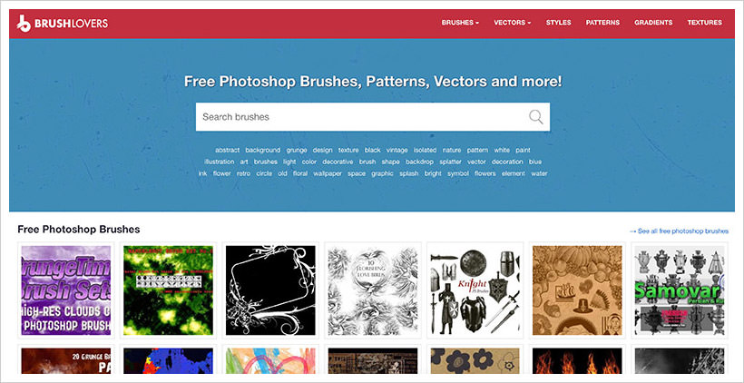 BrushLovers Website Screenshot