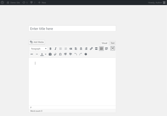 Distraction-free Writing Mode Enabled in Classic Editor
