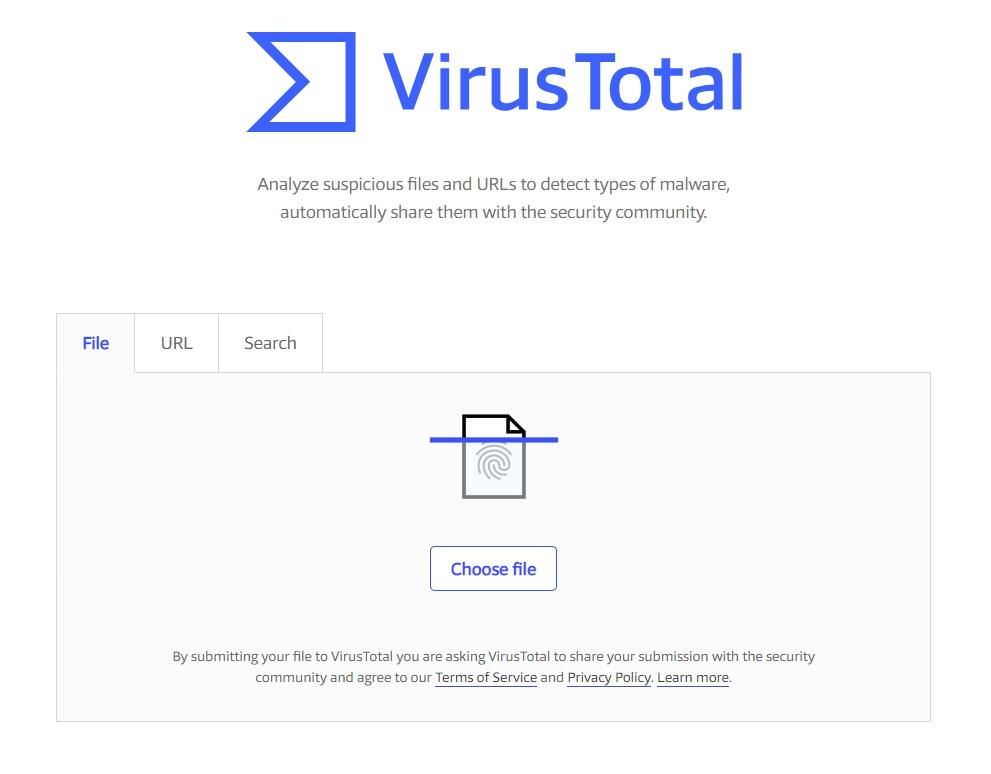 Scan downloaded files using VirusTotal