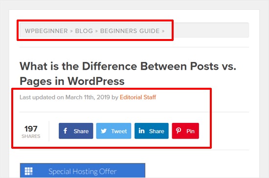 WordPress Post Example WPBeginner Blog