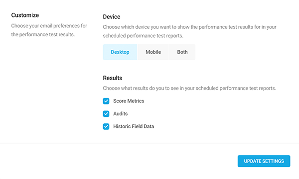 Activate mobile speed tests from Hummingbird