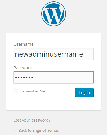 New user login