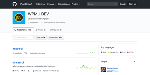 WPMU DEV Github