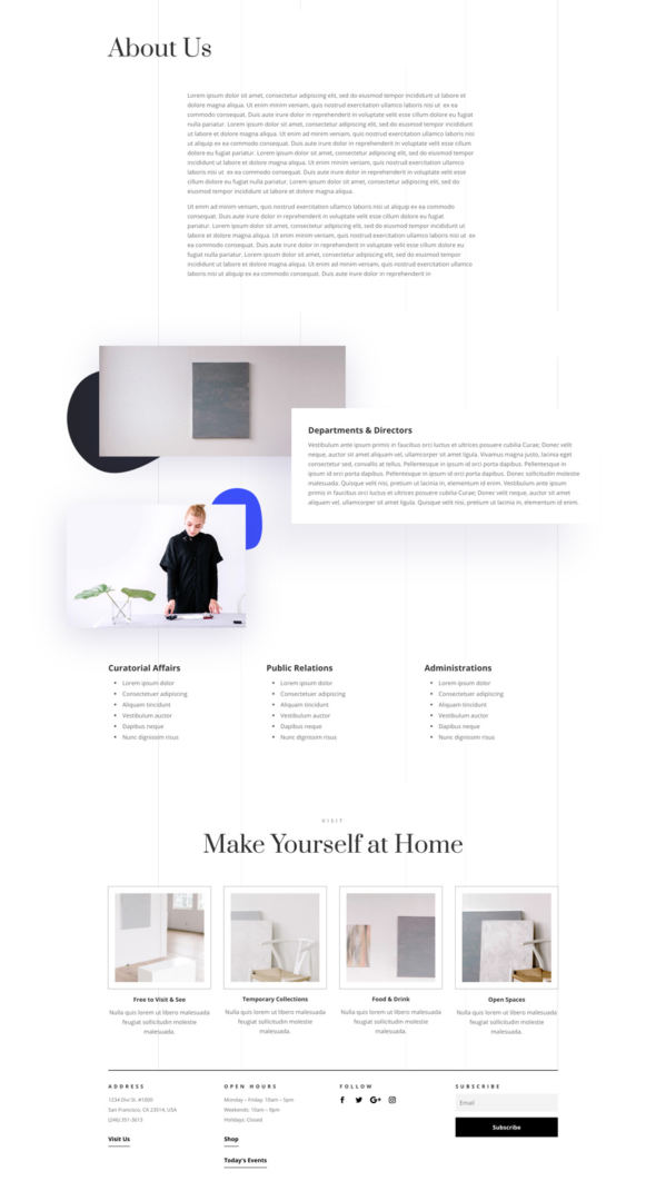 Art Gallery Divi layout pack