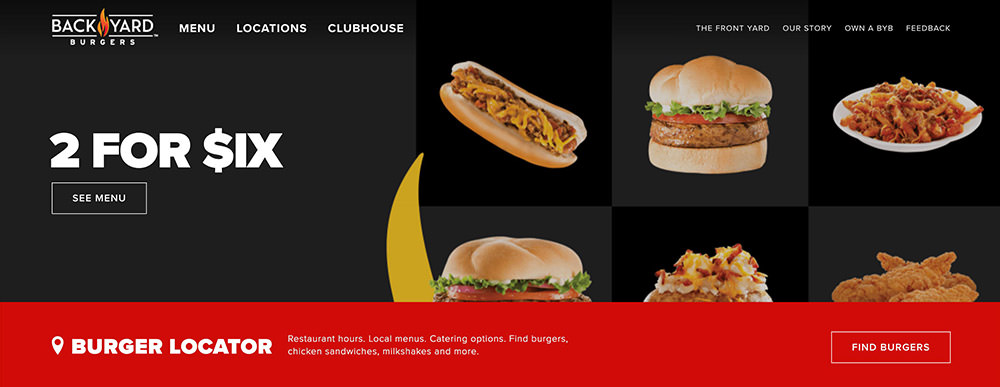 restaurant website design