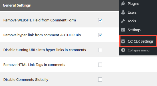 Comment Link Remove and Comment Tools plugin