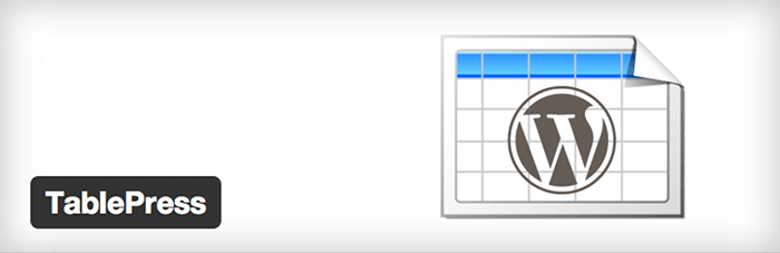 TablePress - Table creation plugin for WordPress.