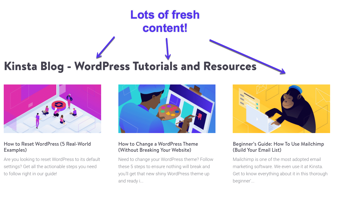 Recently published content on the Kinsta Blog