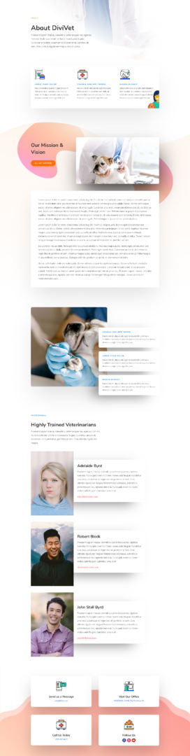 veterinarian layout pack