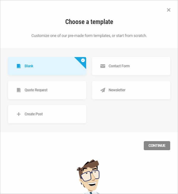 Forminator form templates.