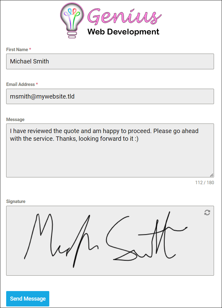 Form with eSignature