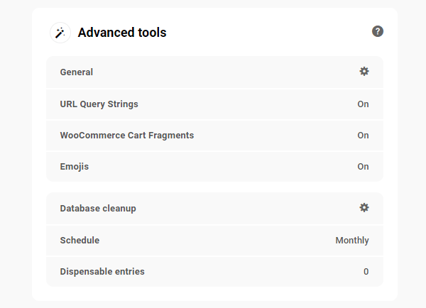 The Hub: Performance Tab - Advanced Tools panel.