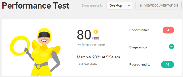 Hummingbird Performance Test - Desktop.