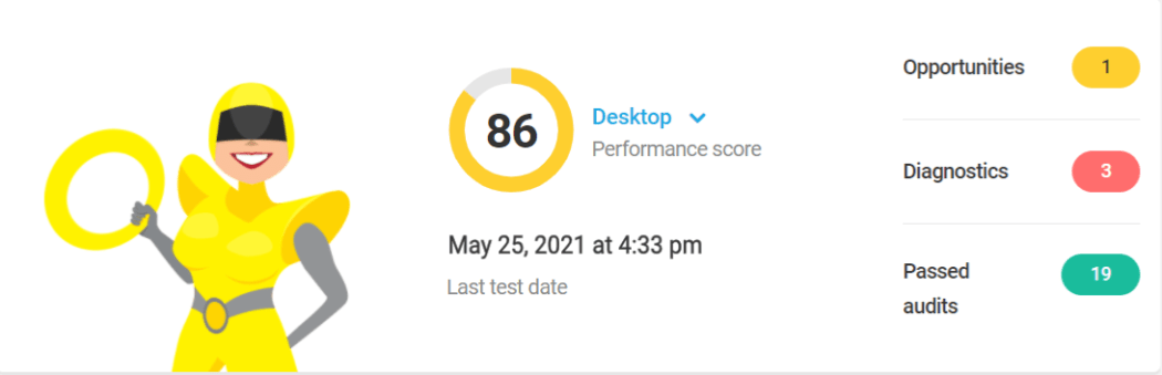 Hbird new version performance test score 86