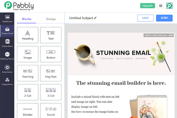 Newsletter Software Tools: Pabbly Email Marketing