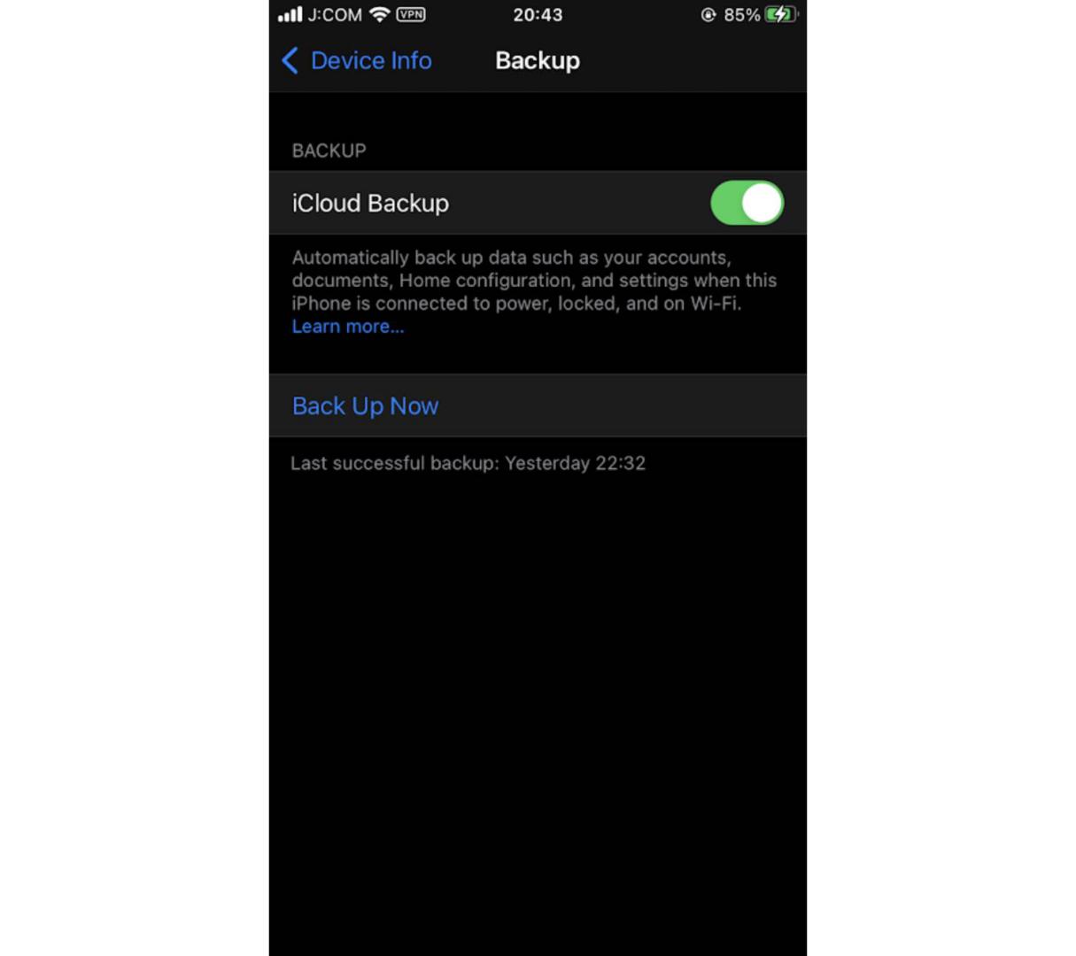 backup and restore ios devices
