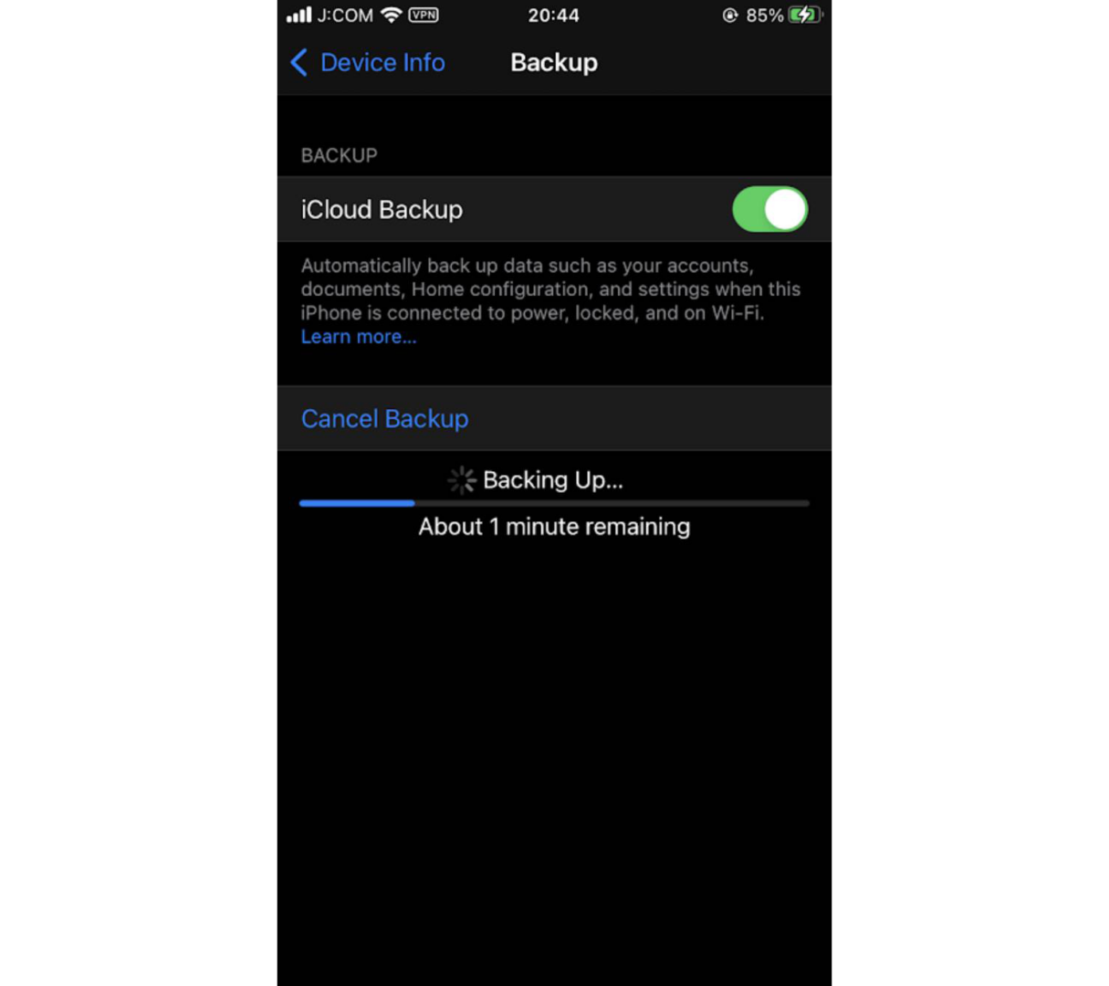 backup and restore ios devices