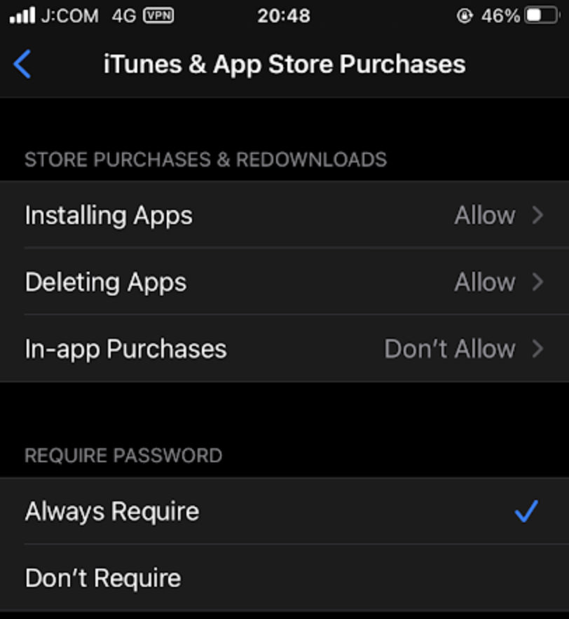 block in-app purchase