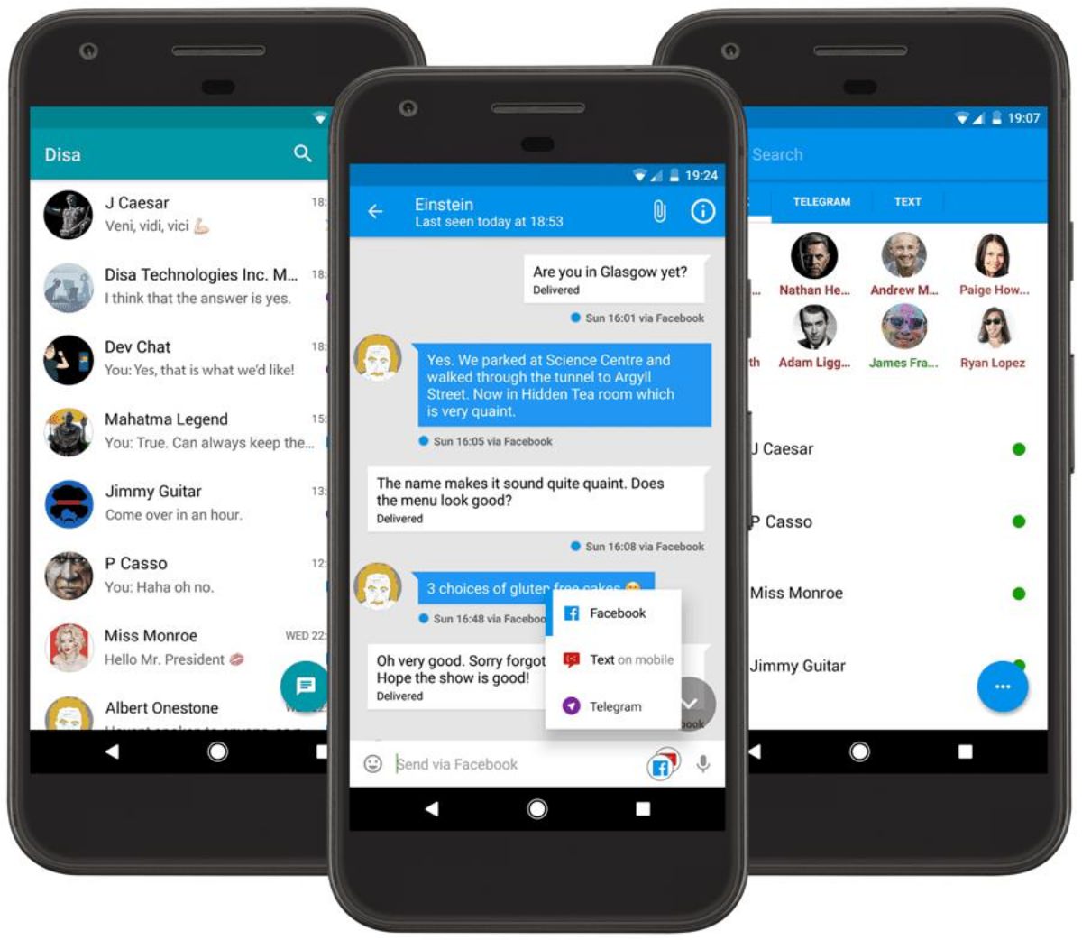 Disa - unified messenger for mobiles