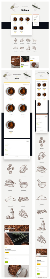 spice shop product category page template