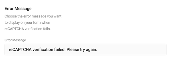 Where you edit your captcha error message.