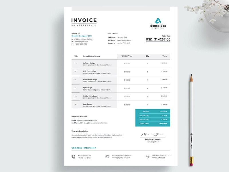 Classic Design P Invoice 