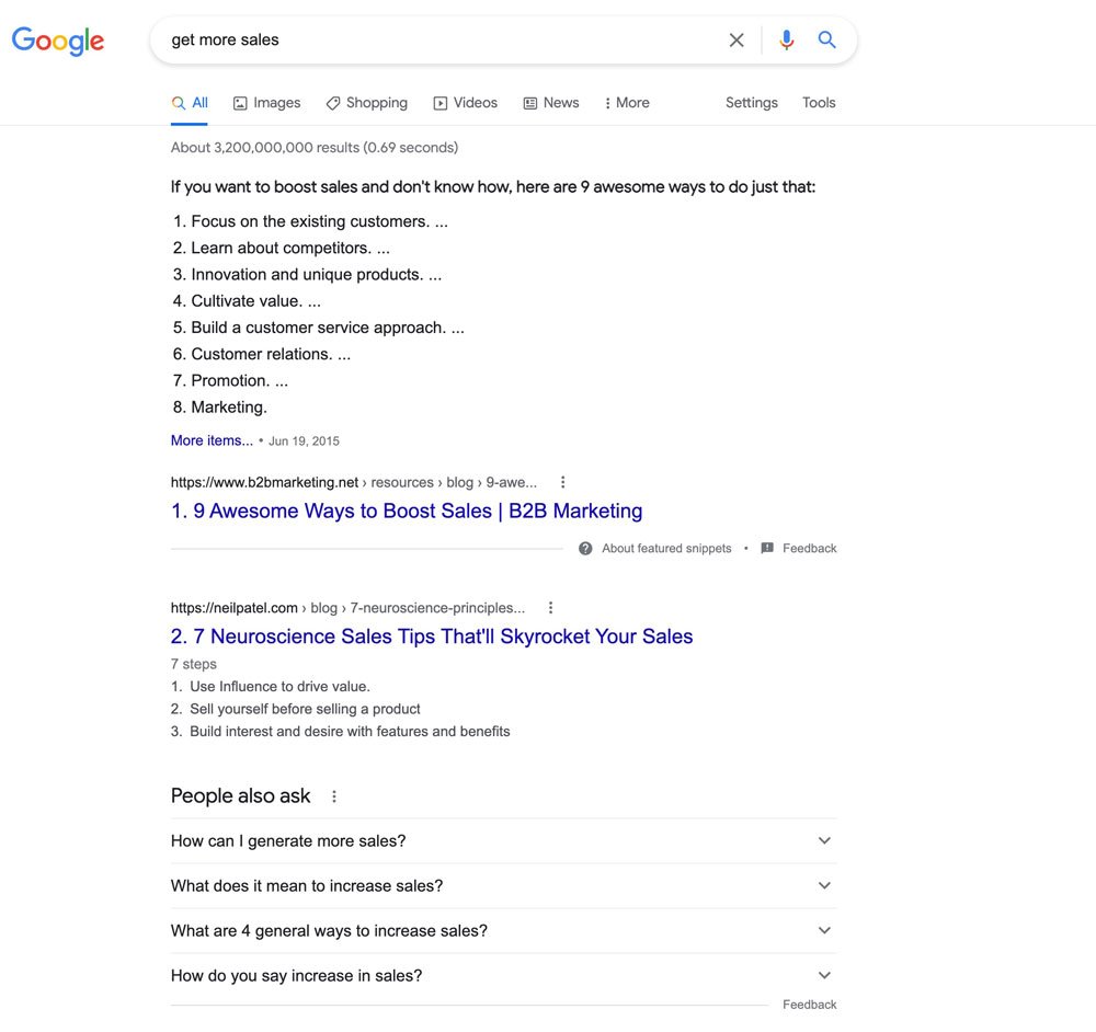 search results for 'get more sales'