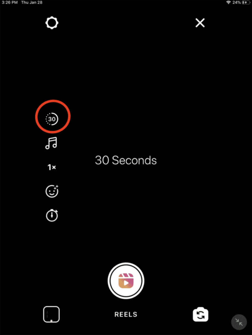 30 seconds limit