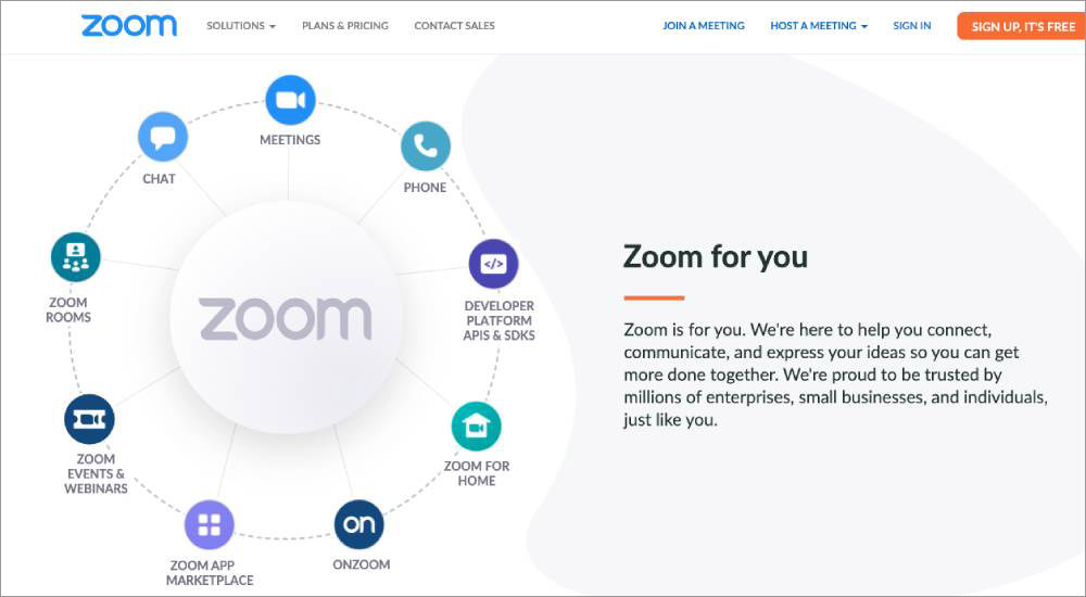 Online meeting and conferencing tools Zoom