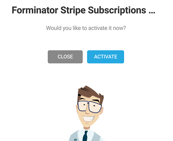 Where you activate the subscription option.