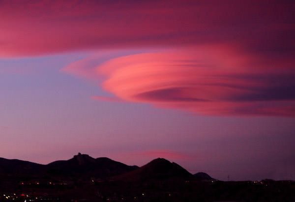 clouds of purple