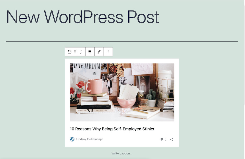 wordpress embed