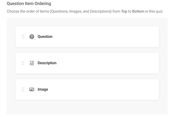 The quiz alignment area.