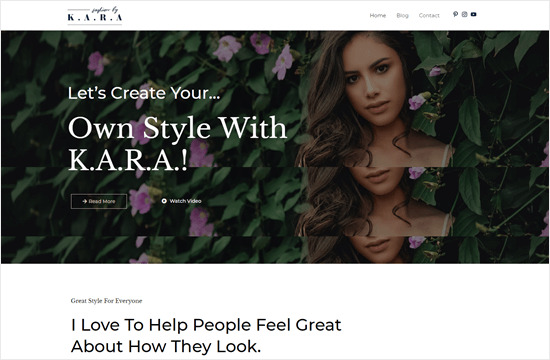Astra's Fashion Lifestyle template