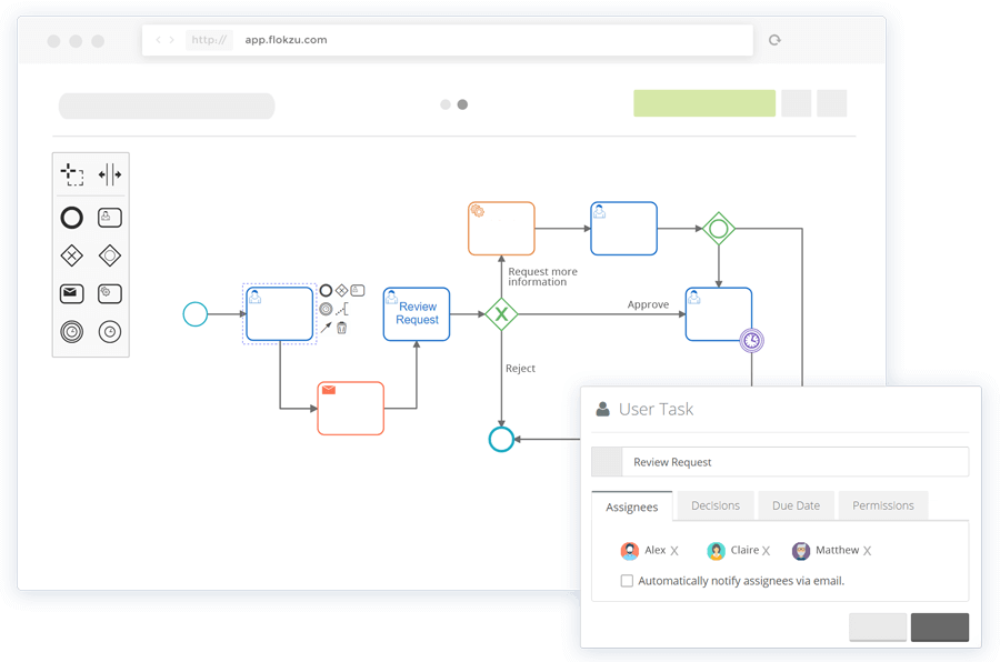 Workflow automation software: Flokzu