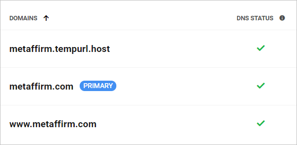 Primary domain name