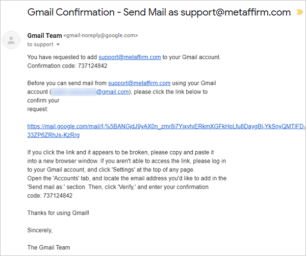 Gmail email verification account