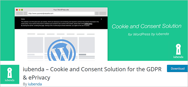 iubenda Cookie and Consent Solution for the GDPR and ePrivacy