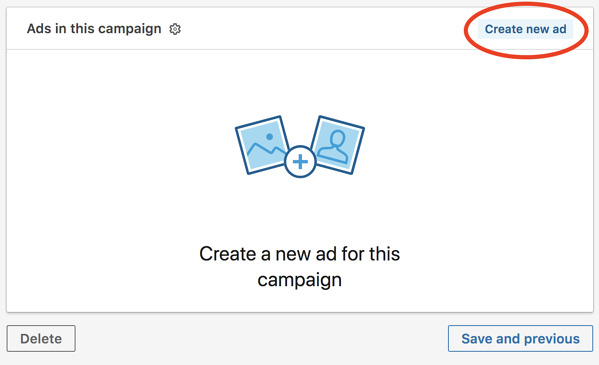 linkedin advertising create new ad when building your linkedin ad