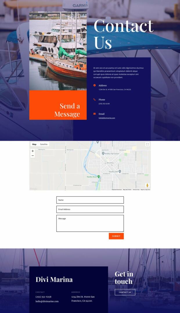 divi marina layout pack