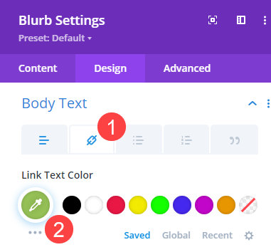 link text color