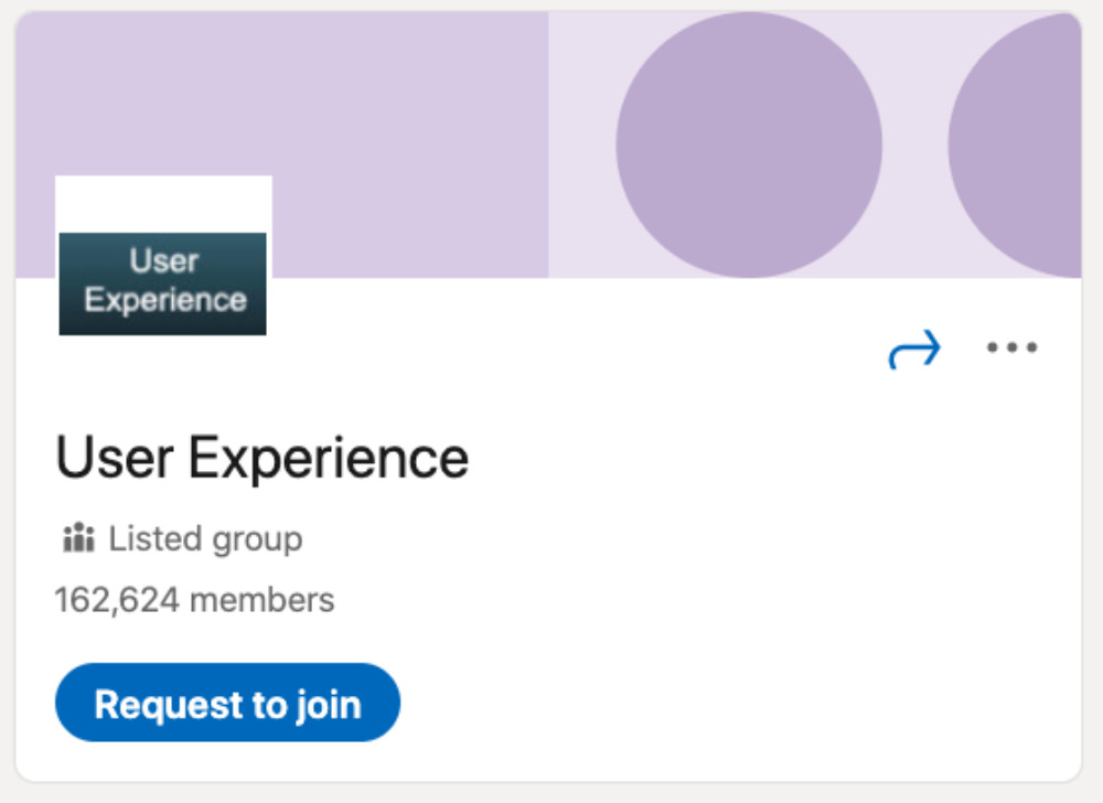 User Experience LinkedIn Group for designers and developers