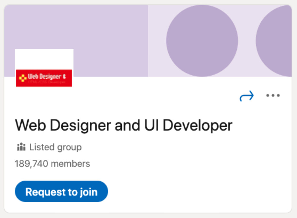 Web Designer and UI Developer LinkedIn Group for designers and developers