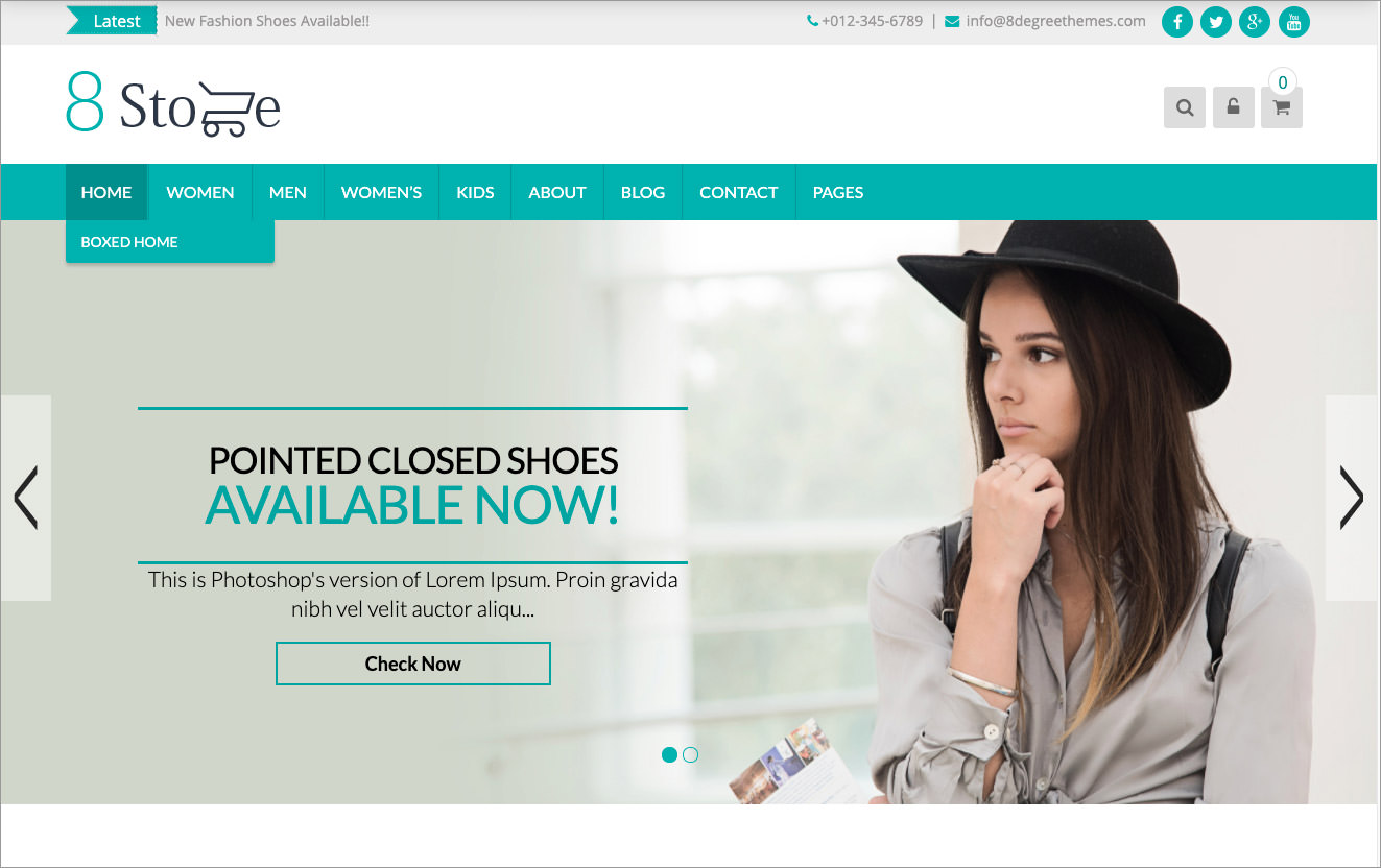 free eCommerce WordPress theme