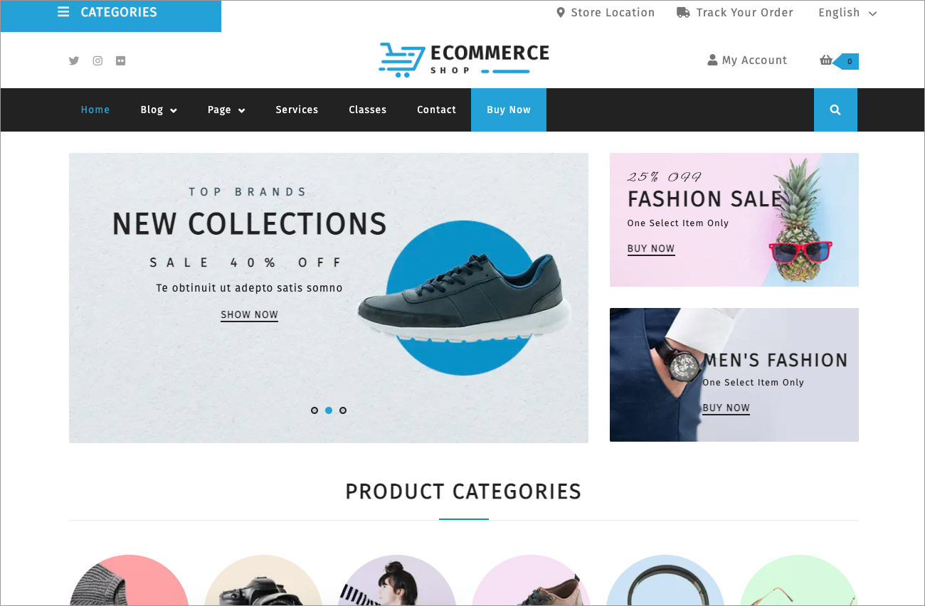 free eCommerce WordPress theme