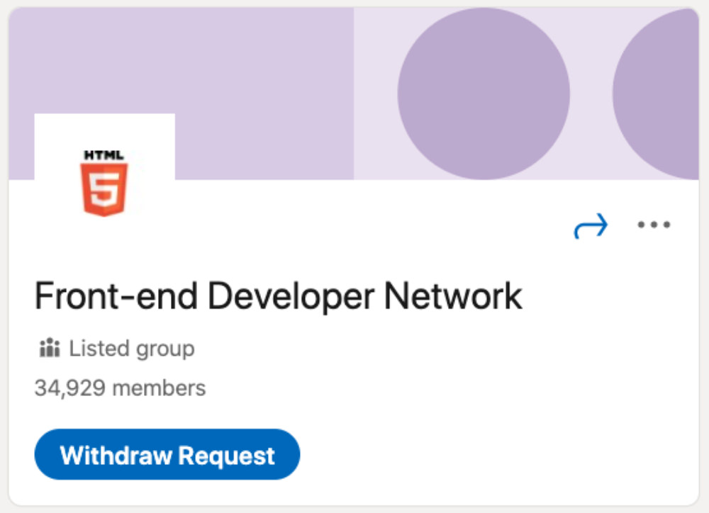 Front-end Developer Network LinkedIn Group for designers and developers