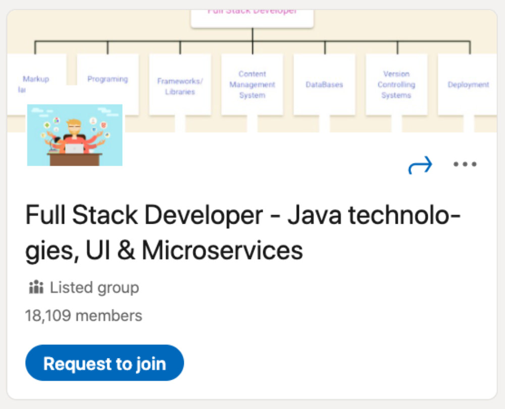 Full Stack Developer - Java technologies, UI and Microservices LinkedIn Group for designers and developers