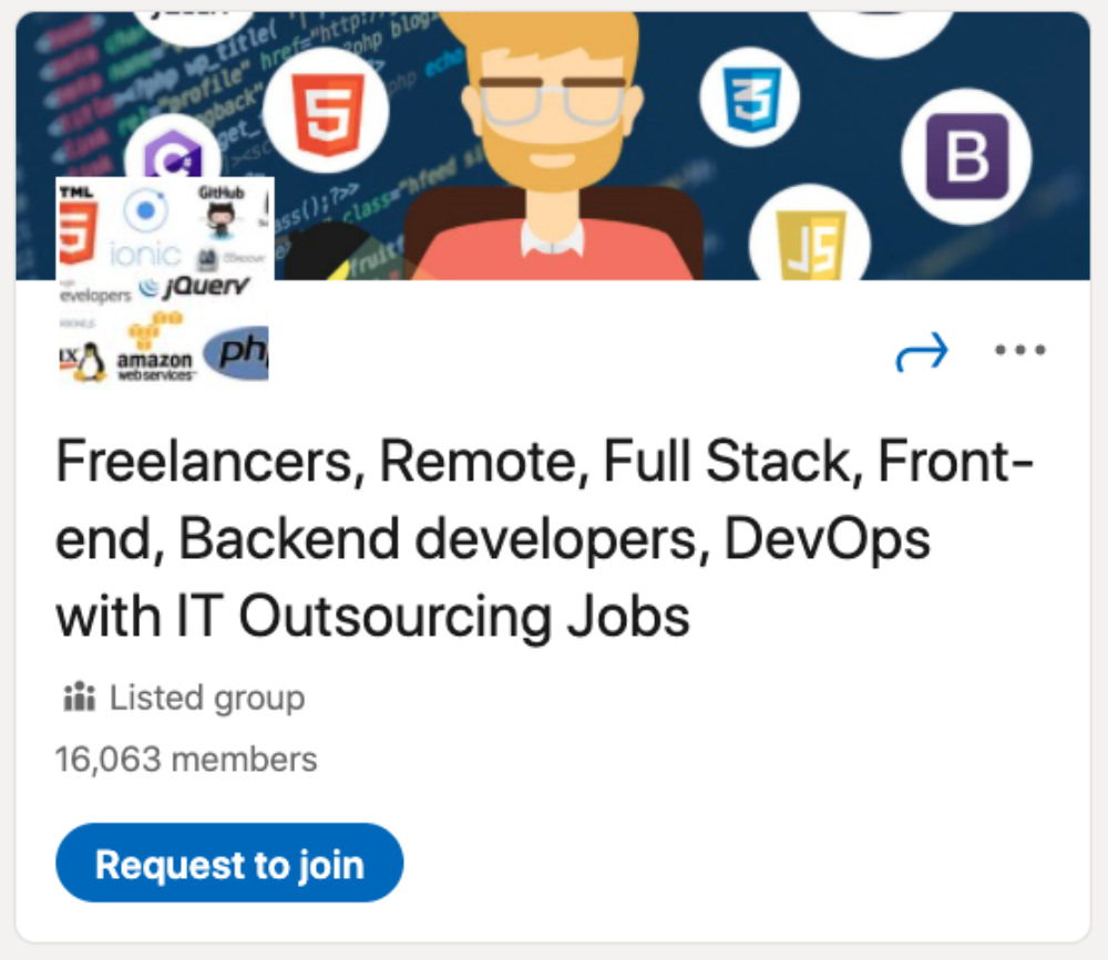 Freelancers, Remote, Full Stack, Frontend, Backend developers, DevOps with IT Outsourcing Jobs LinkedIn Group for designers and developers