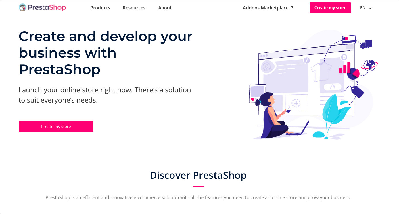 open-source ecommerce shopping cart PrestaShop